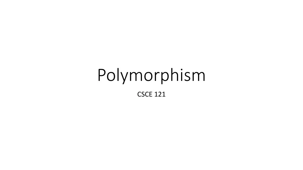 polymorphism