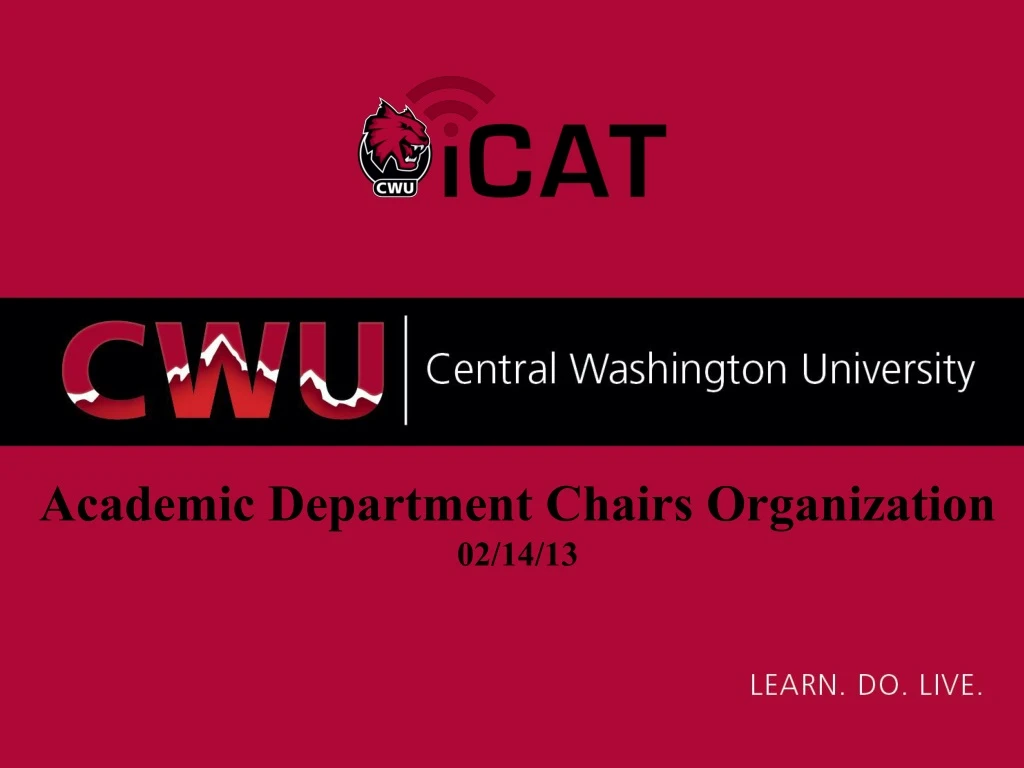 academic department chairs organization 02 14 13