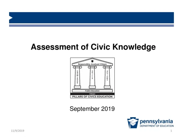 Assessment of Civic Knowledge