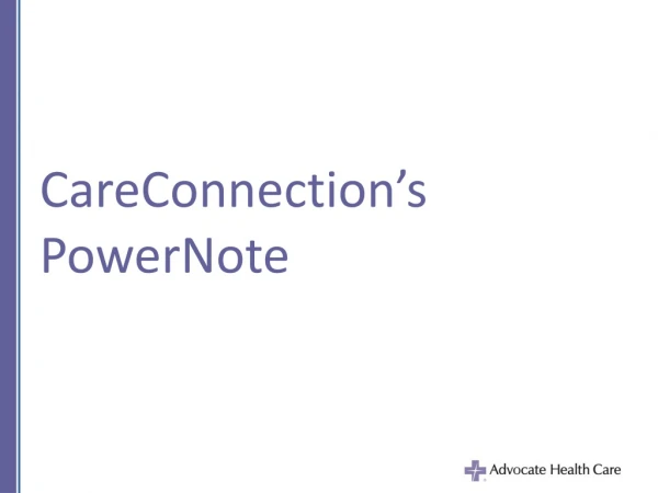 CareConnection’s PowerNote