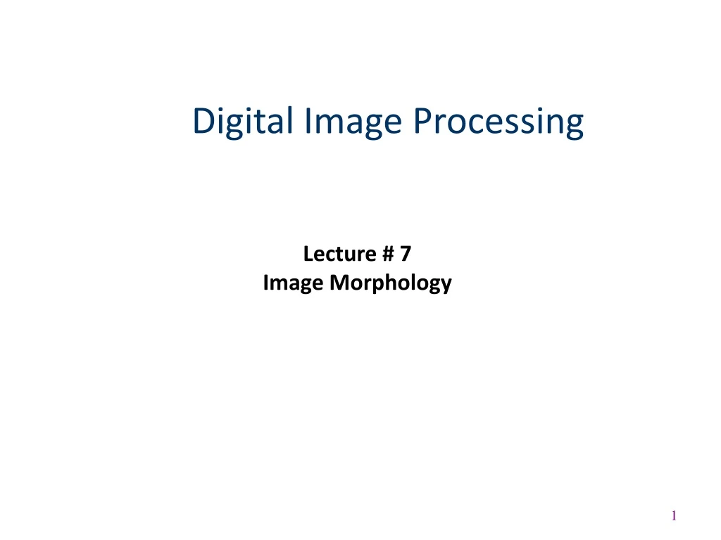 digital image processing