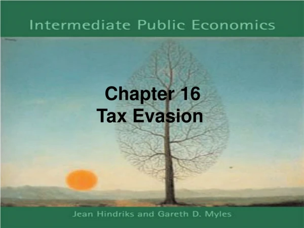 Chapter 16 Tax Evasion