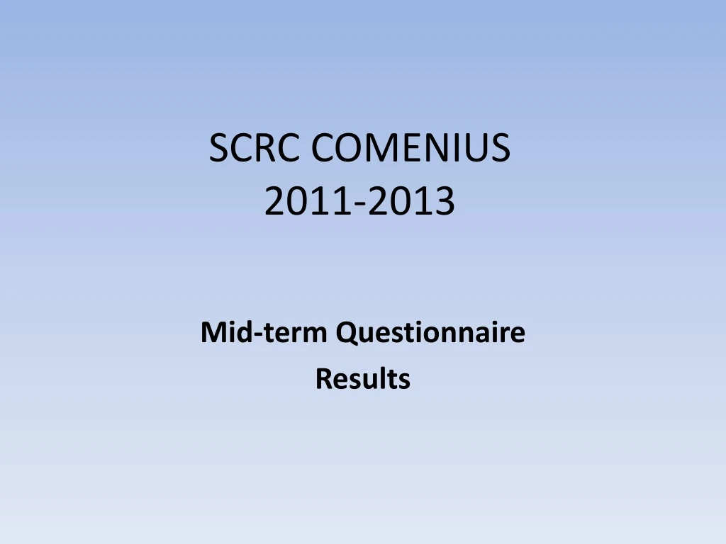 scrc comenius 2011 2013