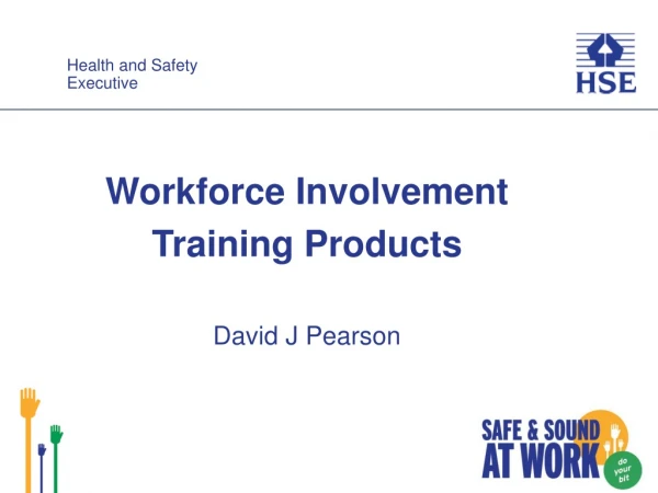 Workforce Involvement Training Products David J Pearson