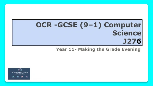 OCR - GCSE (9–1) Computer Science J27 6