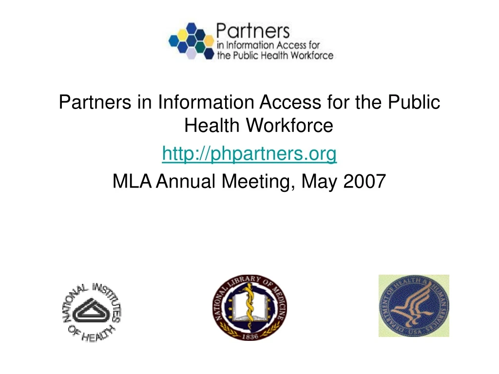 partners in information access for the public