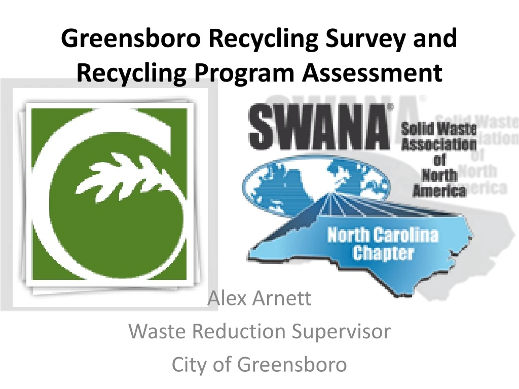 greensboro recycling survey and recycling program assessment