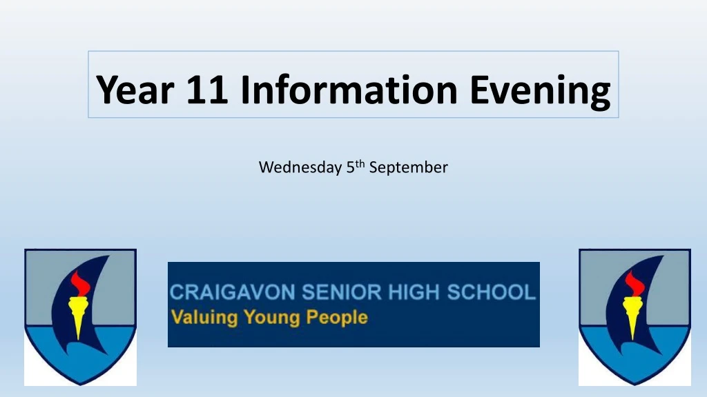 year 11 information evening