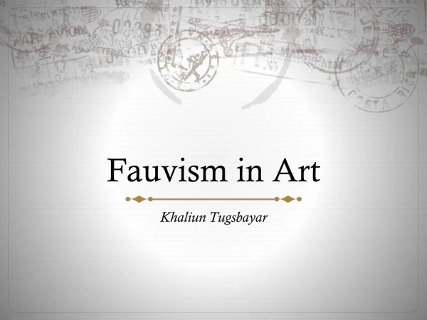 Fauvism in Art