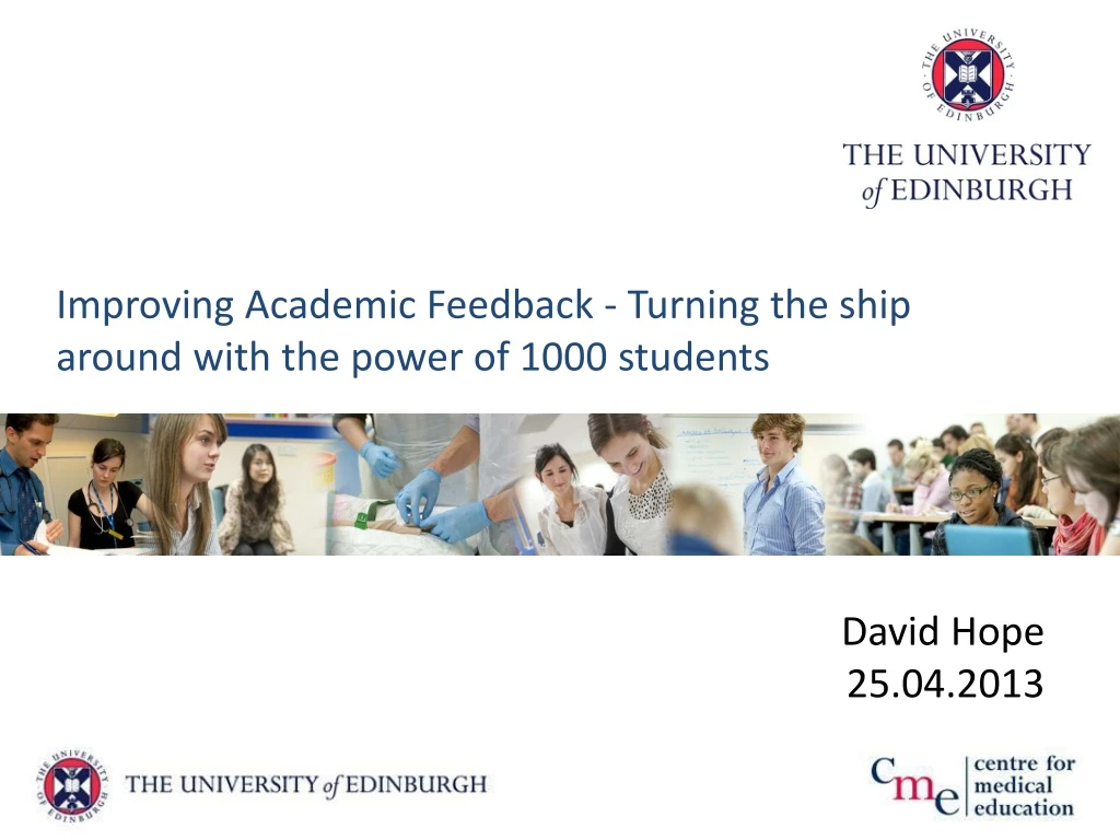 improving academic feedback turning the ship