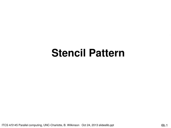 Stencil Pattern