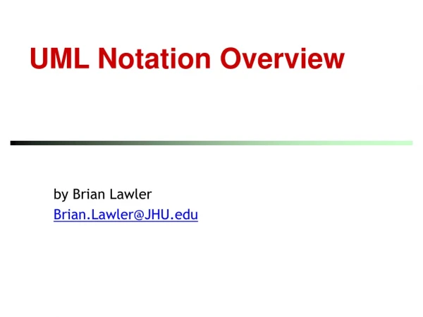 UML Notation Overview