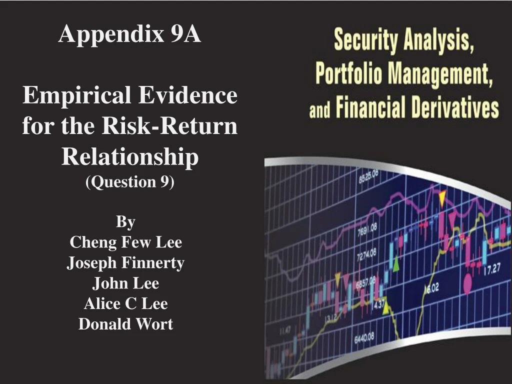 appendix 9a empirical evidence for the risk return relationship question 9