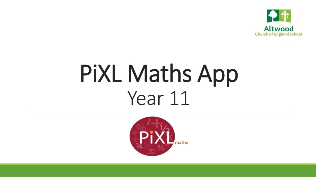 pixl maths app year 11