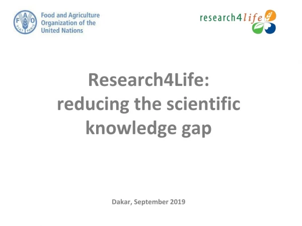 Research4Life: reducing the scientific knowledge gap