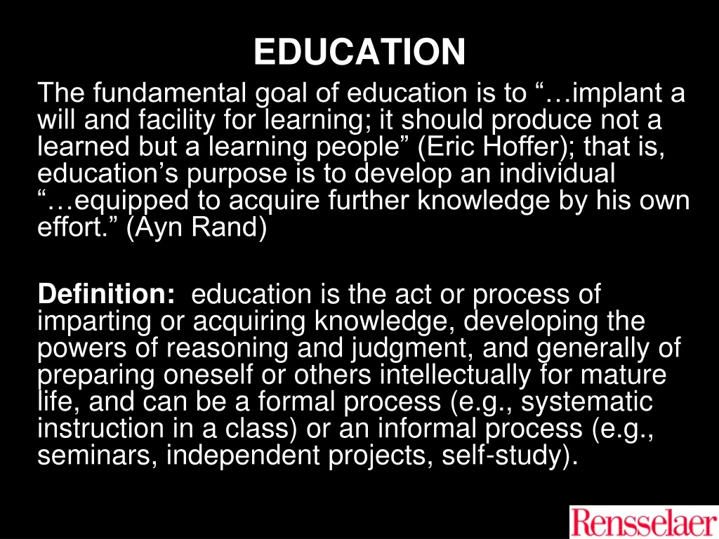 education