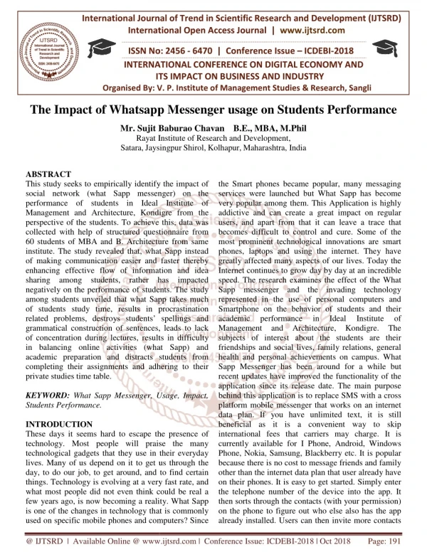international journal of trend in international