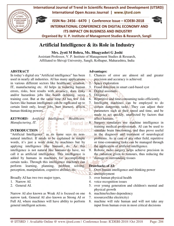 international journal of trend in international