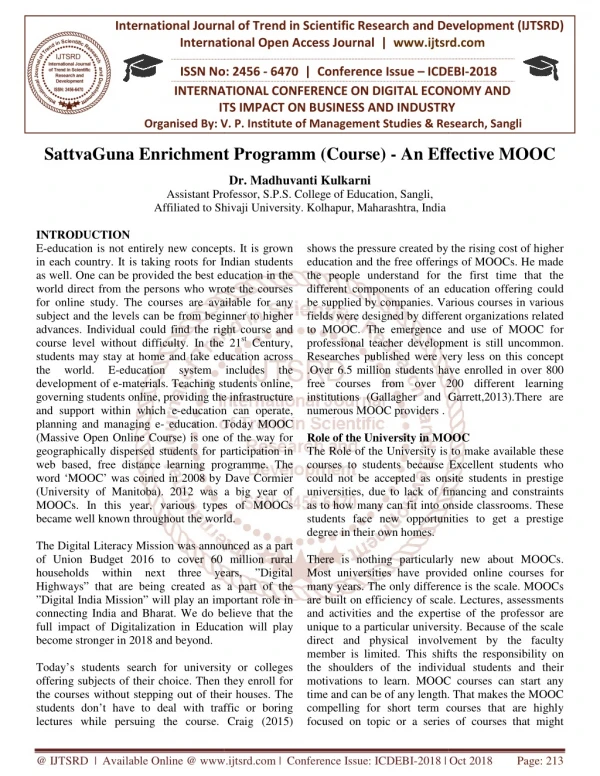 international journal of trend in international