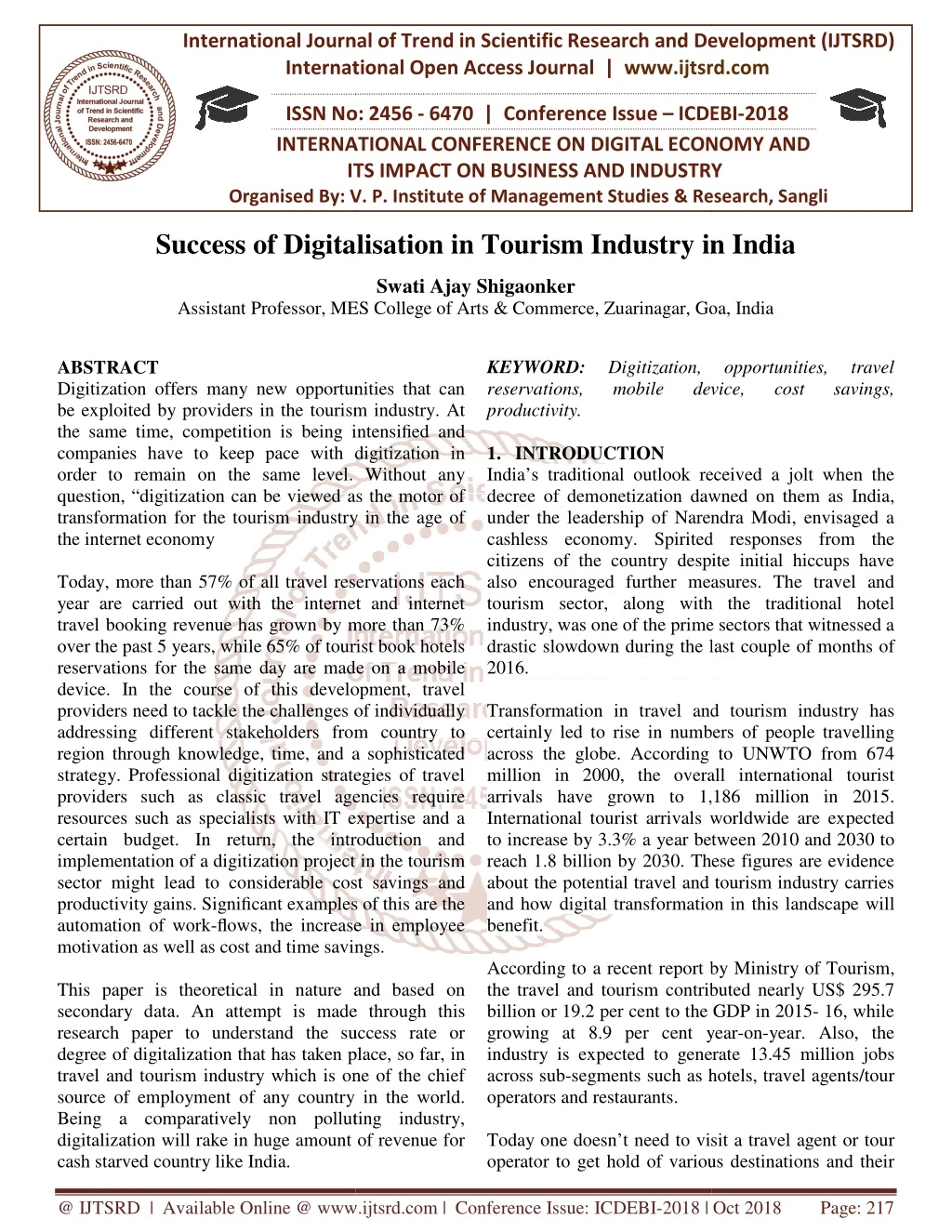 international journal of trend in international