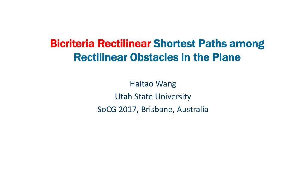 bicriteria rectilinear shortest paths among rectilinear obstacles in the plane