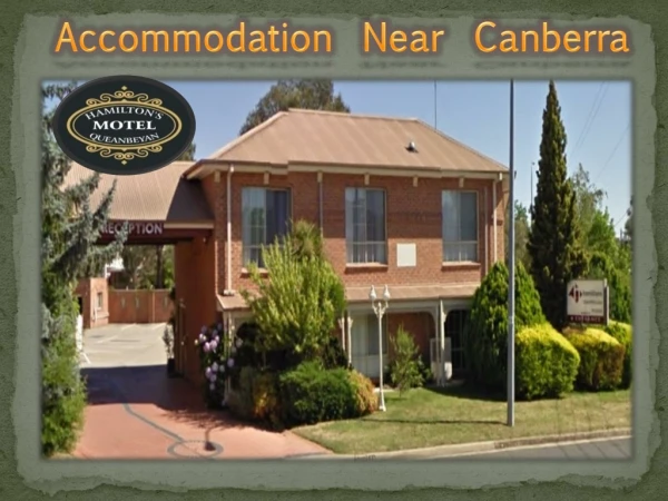 accommodation n ear canberra