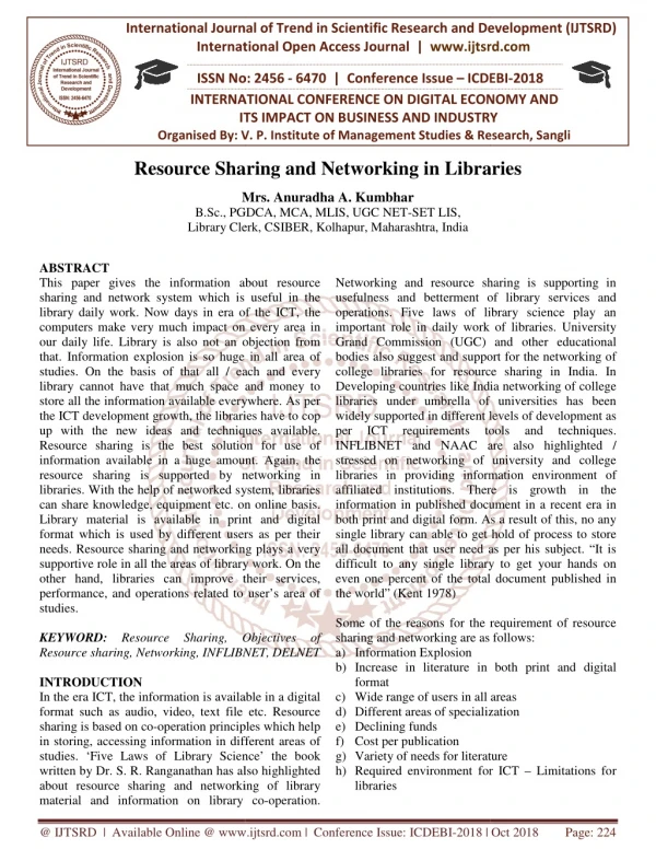 international journal of trend in international