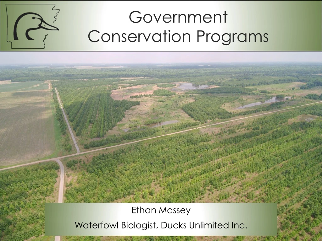 government conservation programs