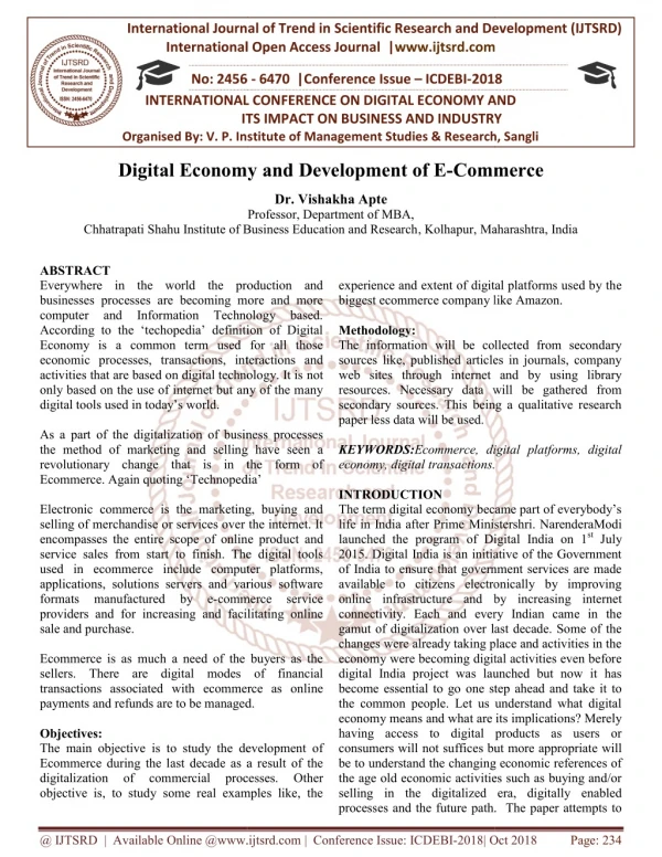 international journal of trend in international