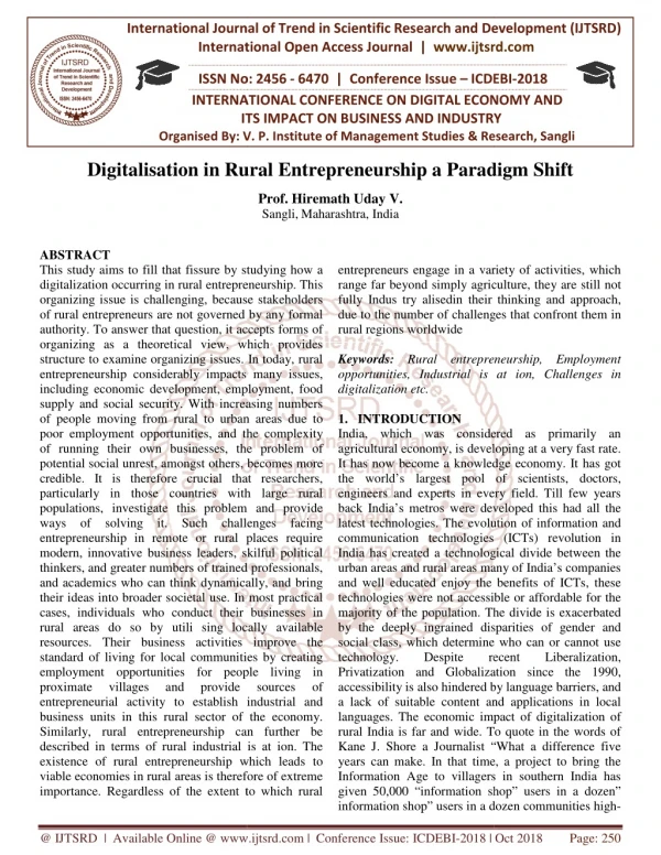 international journal of trend in international