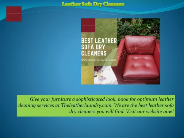 Leather Sofa Dry Cleaners
