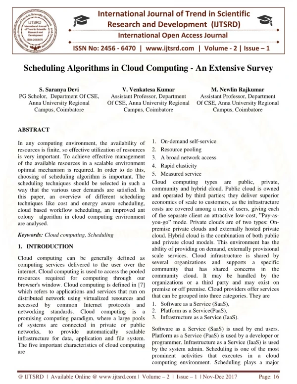 international journal of trend in scientific