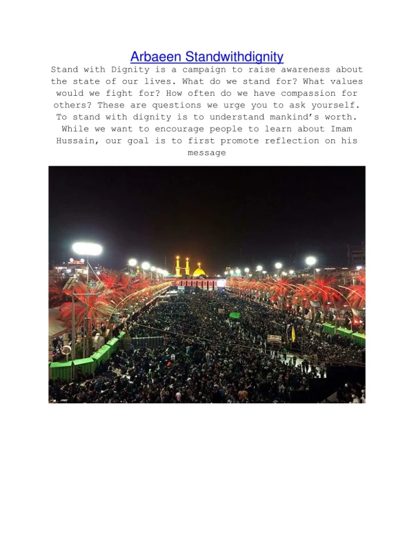 arbaeen standwithdignity