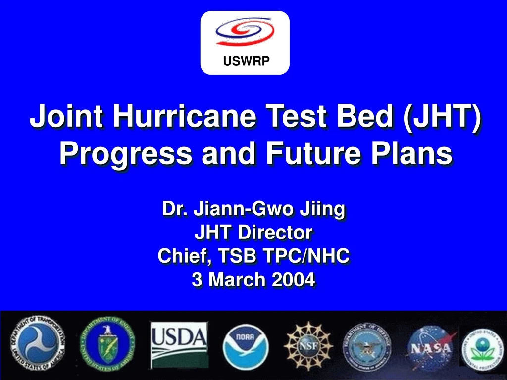 joint hurricane test bed jht progress and future plans