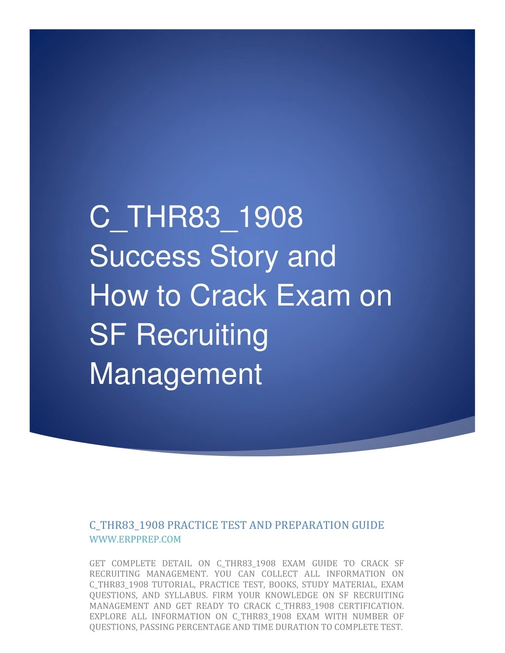 c thr83 1908 success story and how to crack exam