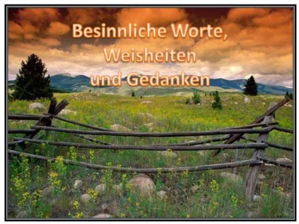 Besinnliche Worte