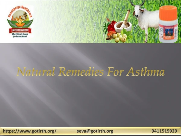 Ayurvedic remedies for asthma
