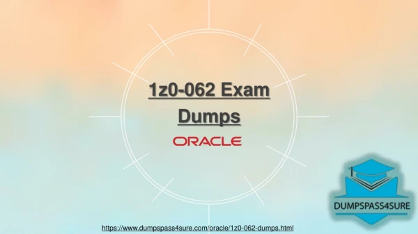 Oracle 1z0-062 Exam Question Answers | Latest 1z0-062 Dumps