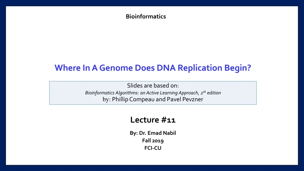 where in a genome does dna replication begin
