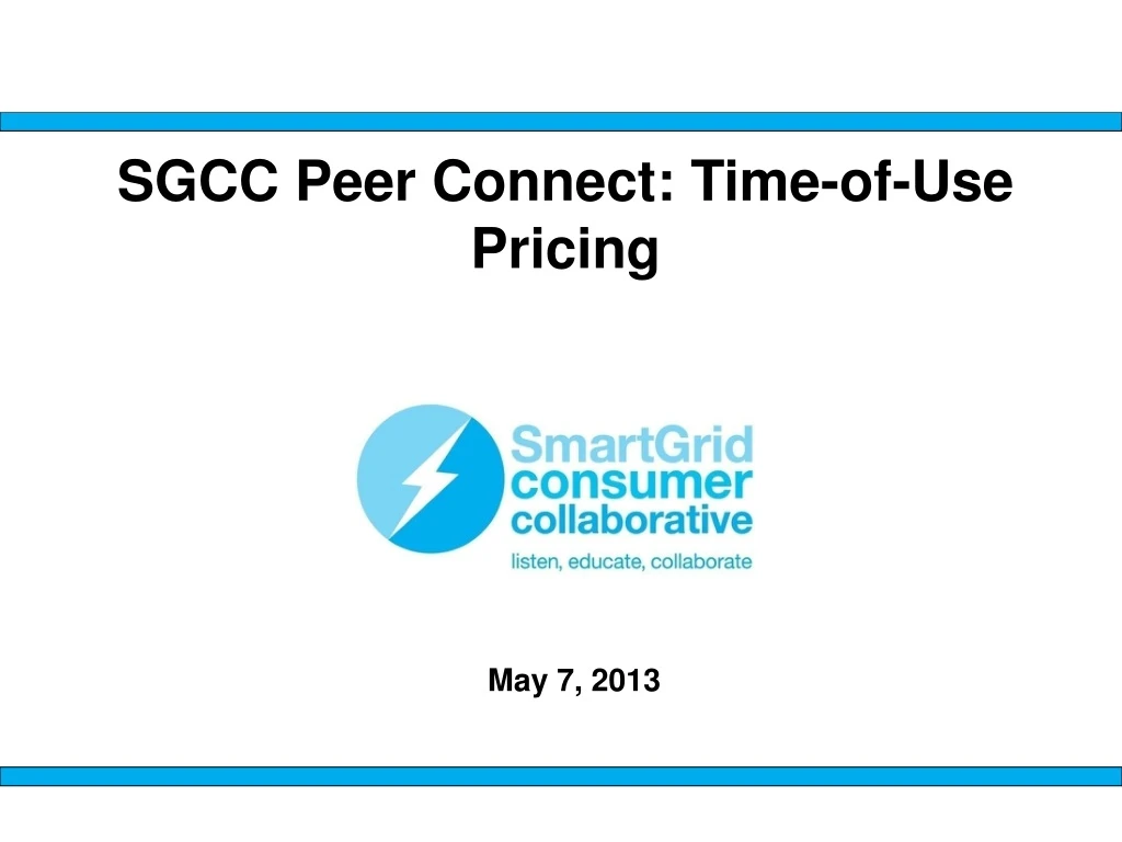sgcc peer connect time of use pricing