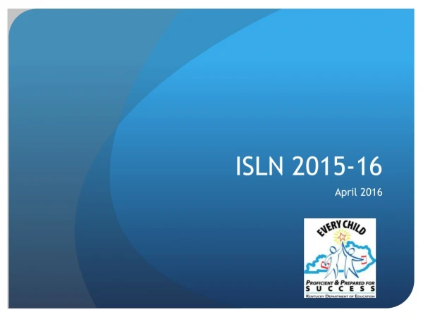 ISLN 2015-16
