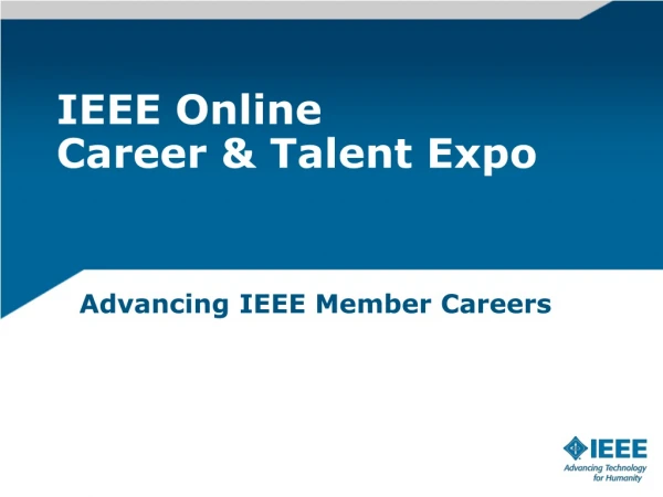 IEEE Online Career &amp; Talent Expo