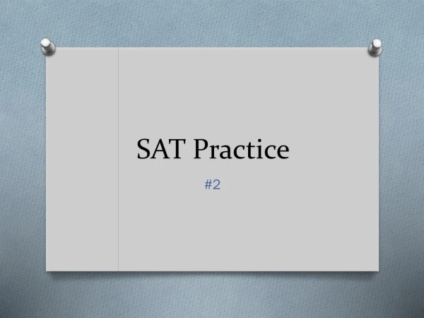 SAT Practice