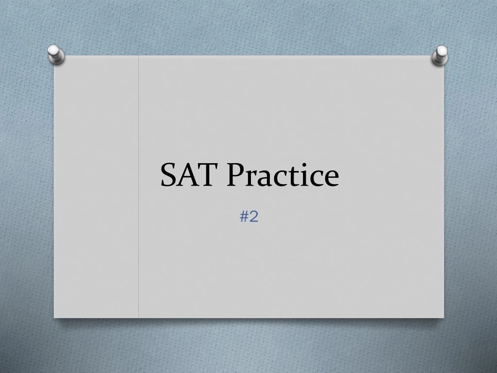 sat practice