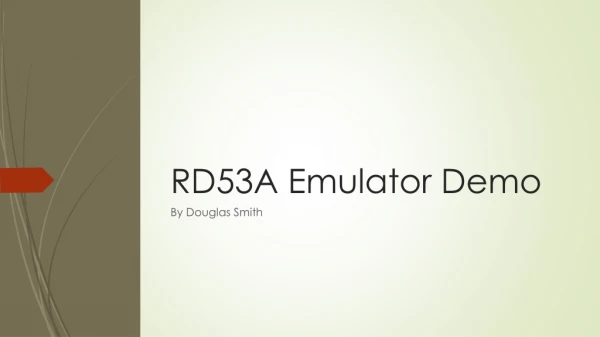 RD53A Emulator Demo