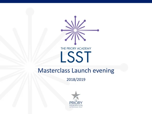 Masterclass Launch evening 2018/2019