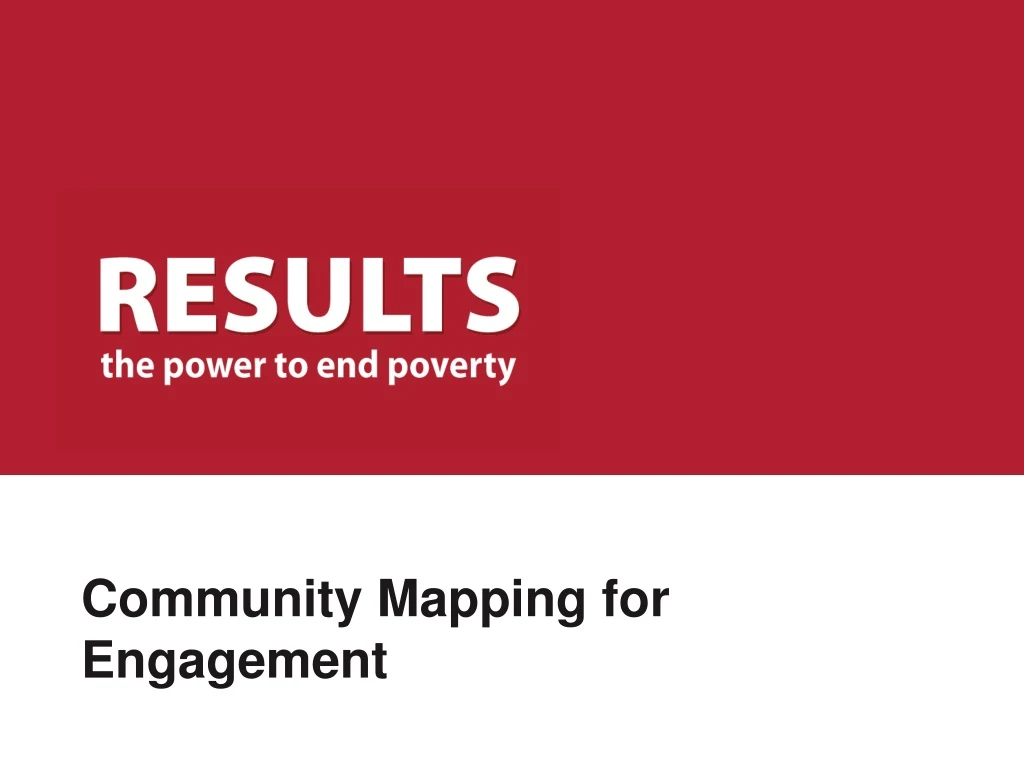 community mapping for engagement