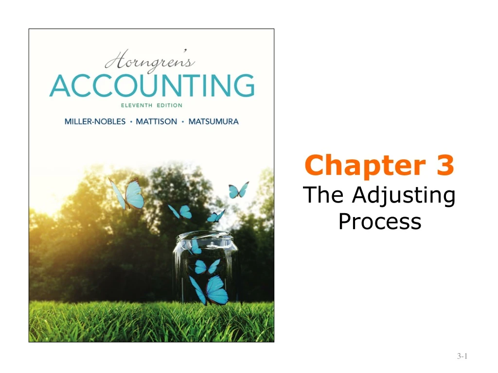 chapter 3 the adjusting process