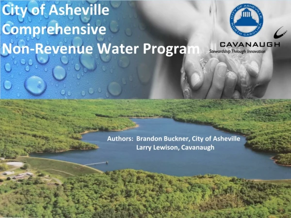 City of Asheville Comprehensive Non-Revenue Water Program