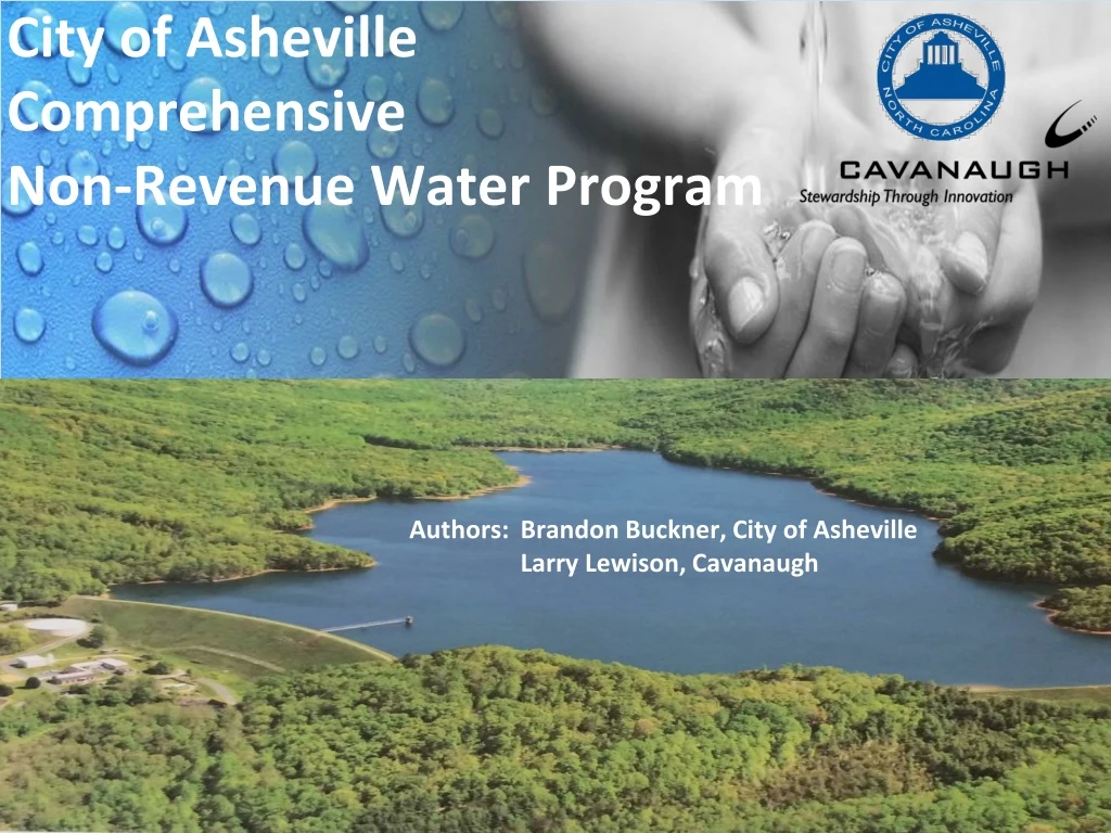 city of asheville comprehensive non revenue water program
